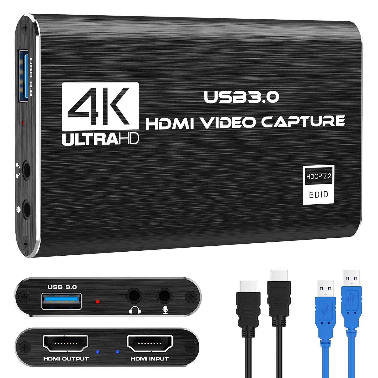 Rybozen 4K HDMI USB 3.0 Audio Video Capture Card at ₹729 (64% Off) – Amazon