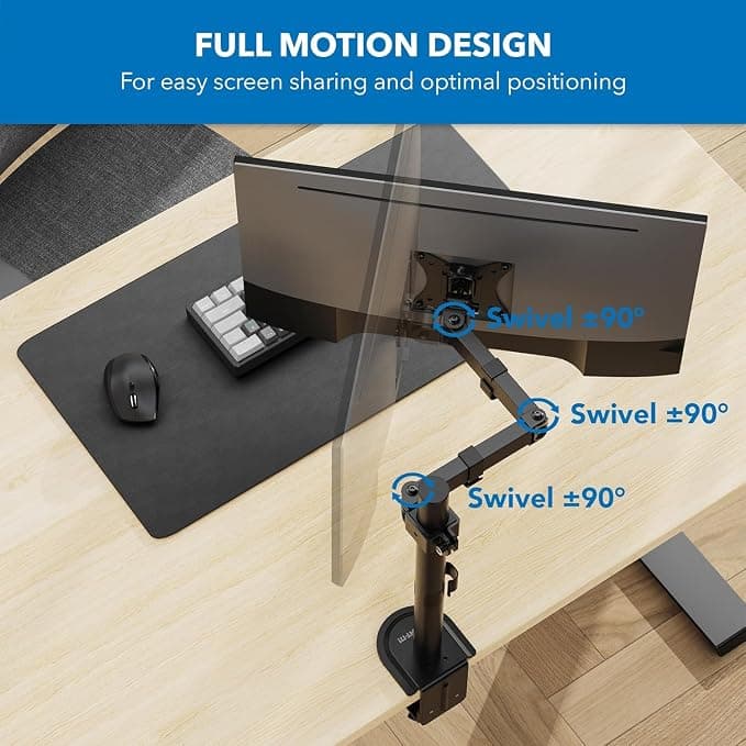 Jin Office Height Adjustable Monitor Stand at ₹1,790 (40% Off) – Amazon