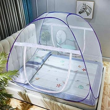 Foldable King Size Mosquito Net (White) at ₹433 (65% Off) – Amazon