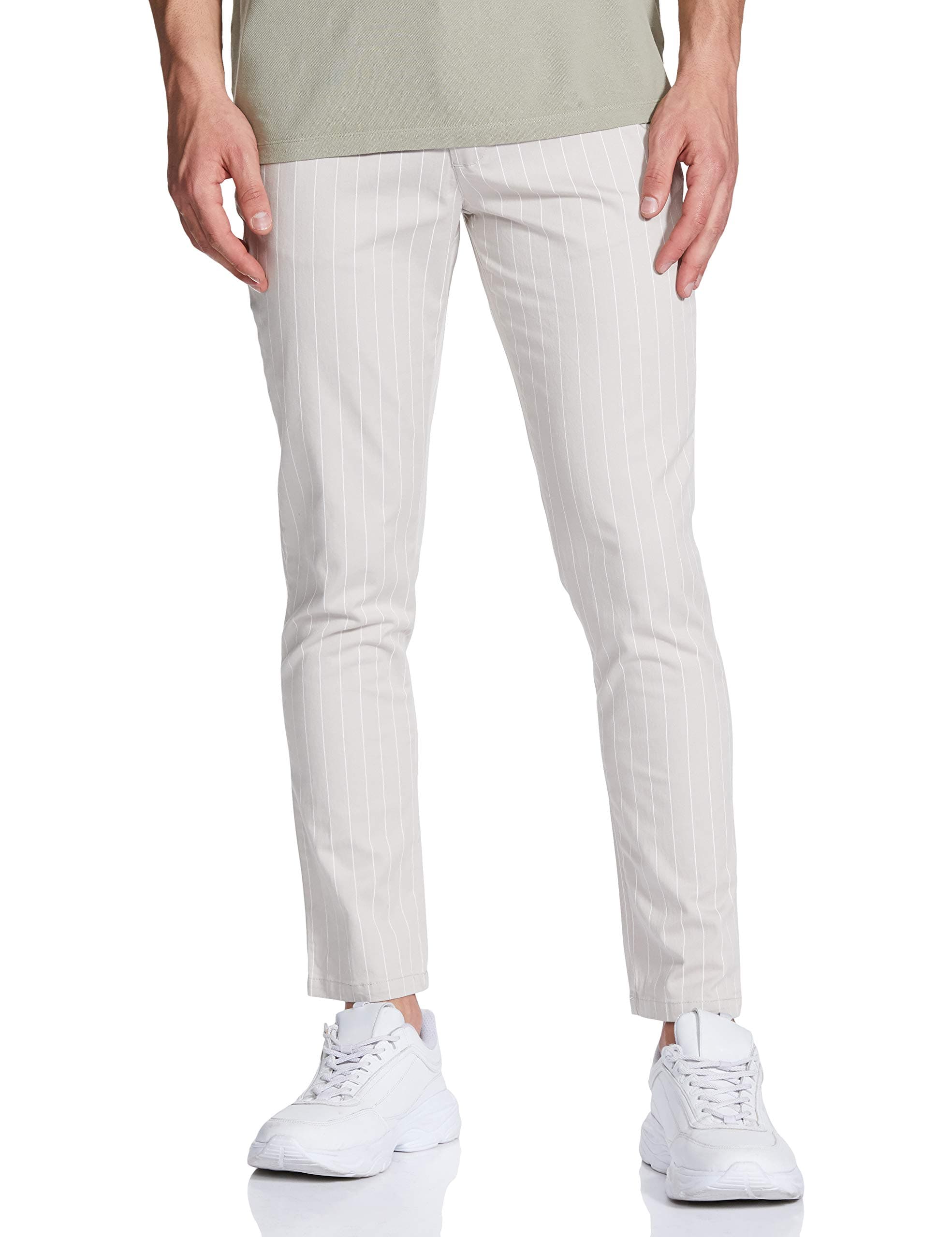 The Indian Garage Co Stripe Chinos (Slim Fit)