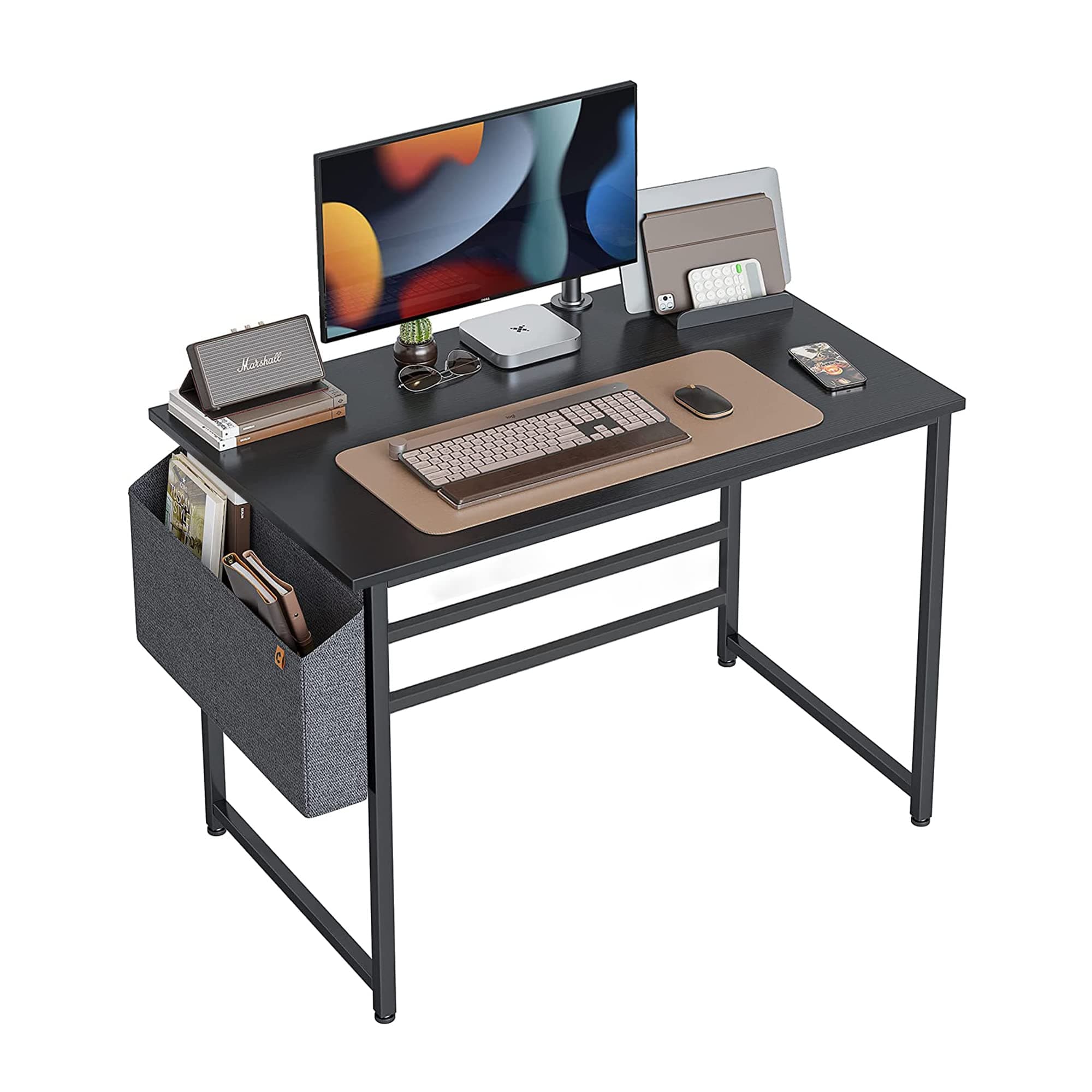 Cubiker Computer Desk 32-inch, Home Office Writing Study Table with Storage Bag