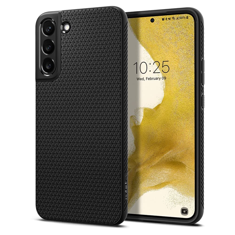 Spigen Liquid Air | Samsung Galaxy S22+ Case [Flexible] [Air Cushion Protection] Galaxy S22 Plus Back Cover | TPU - Matte Black at ₹899 (47% Off) – Amazon