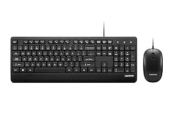 Lenovo 110 Keyboard & Mouse Wired Combo| Waterproof Exoskeleton | Splash Proof Keys| 1600 DPI Full Size Mouse | Non-Slip Scroll Wheel| One-t at ₹749 – Amazon
