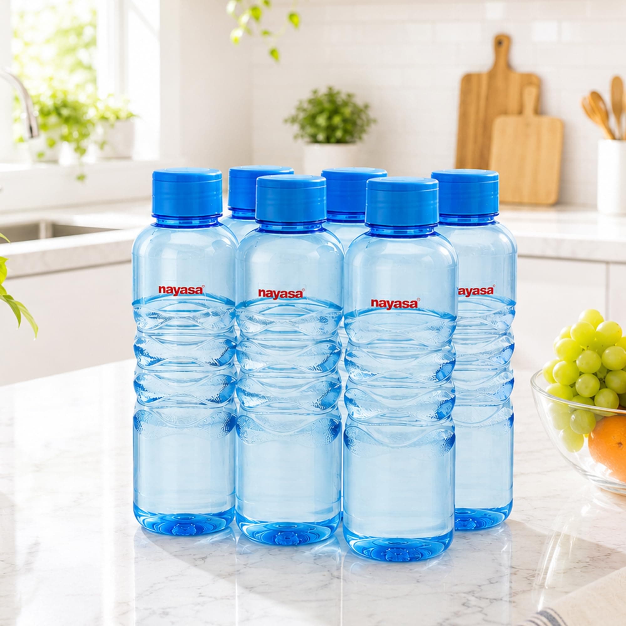 Nayasa Revello 1000ml Fridge Water Bottles (Set of 4) @ ₹224