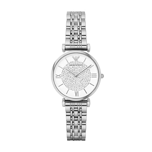 Emporio Armani Gianni T-Bar Analog White Dial Women’s Watch (AR1925) at ₹13,998 (37% Off) – Amazon