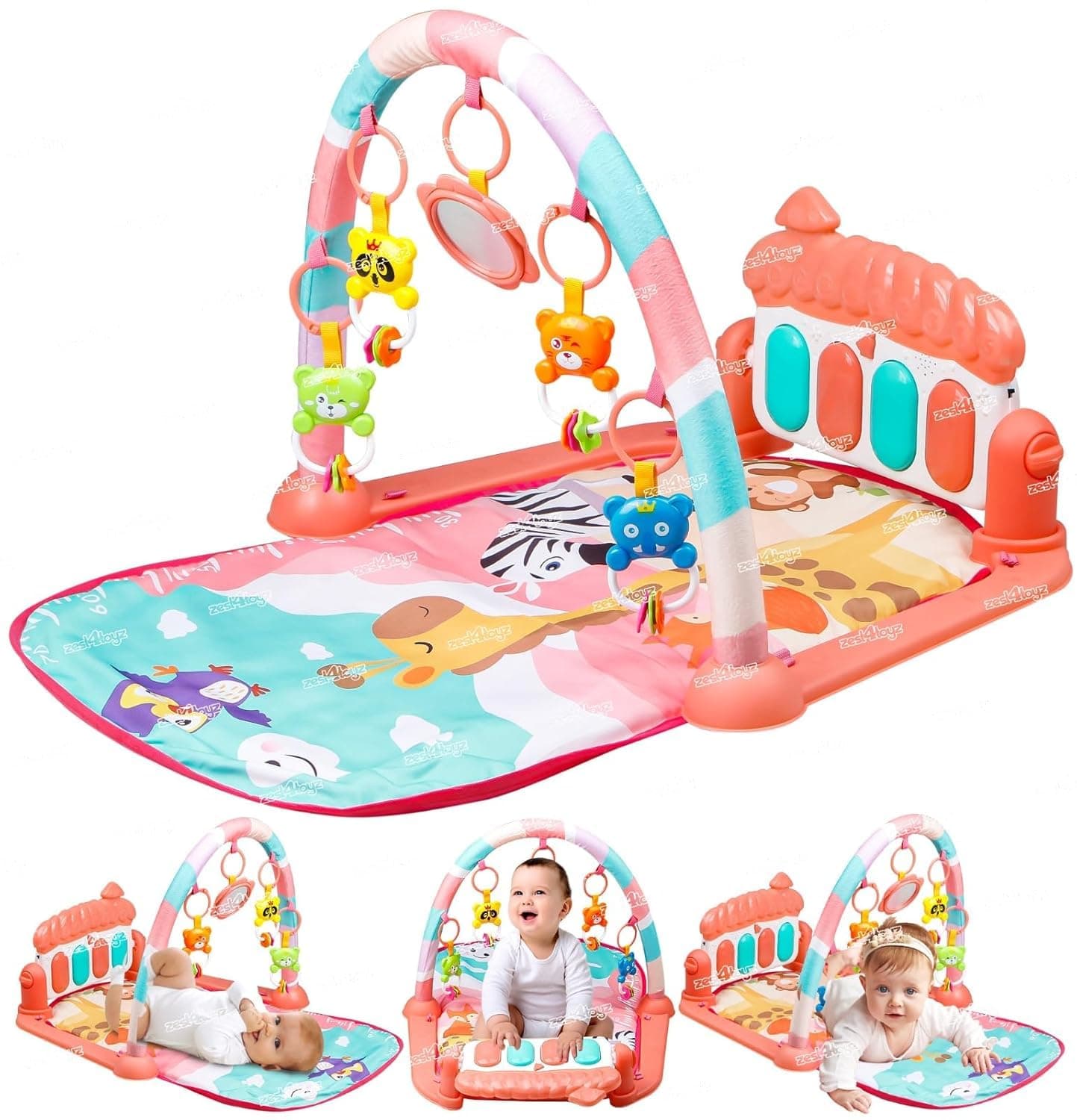 Zest 4 Toyz Musical Piano Baby Play Gym Mat at ₹734 (71% Off) – Amazon
