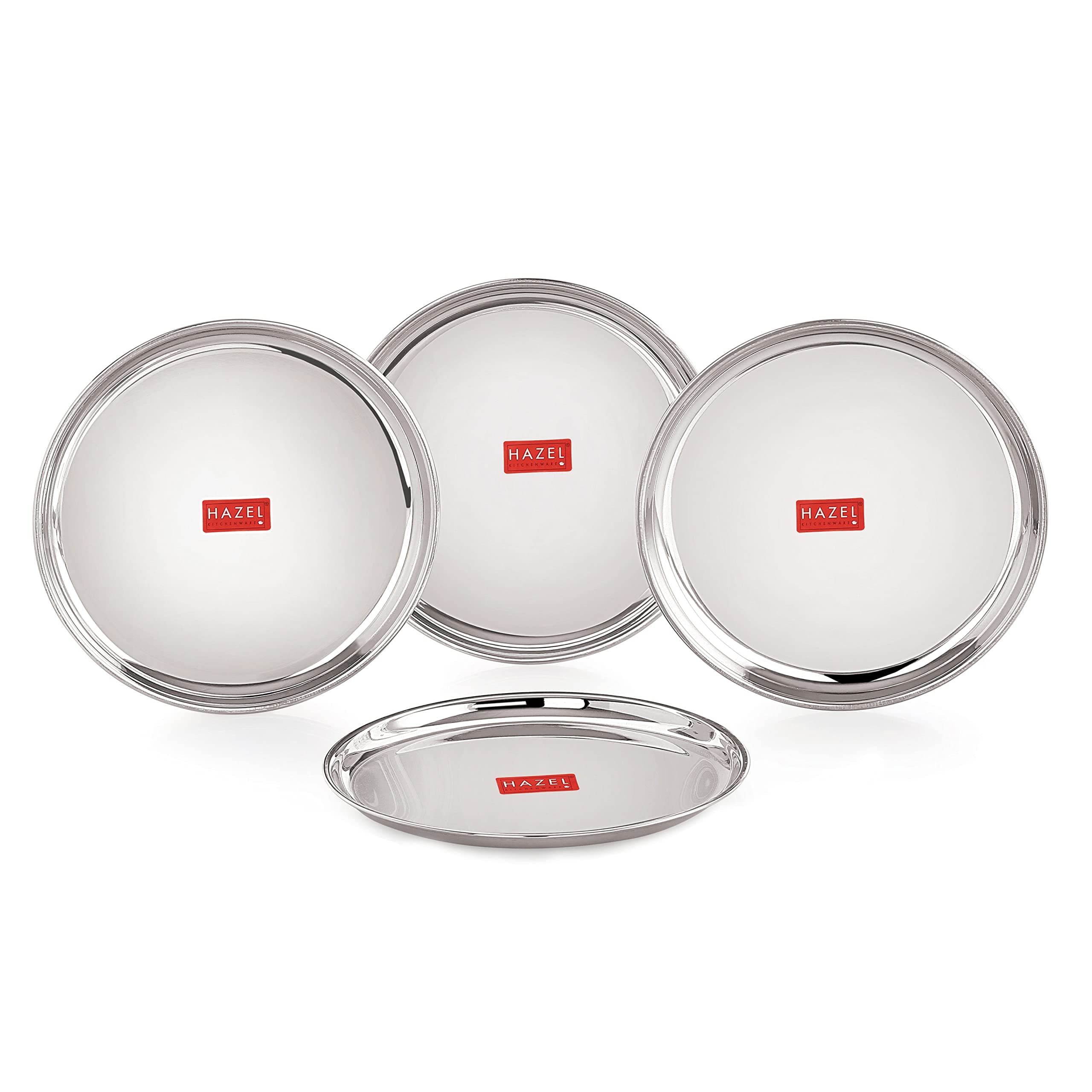 HAZEL Stainless Steel Dinner Plate Set at ₹519