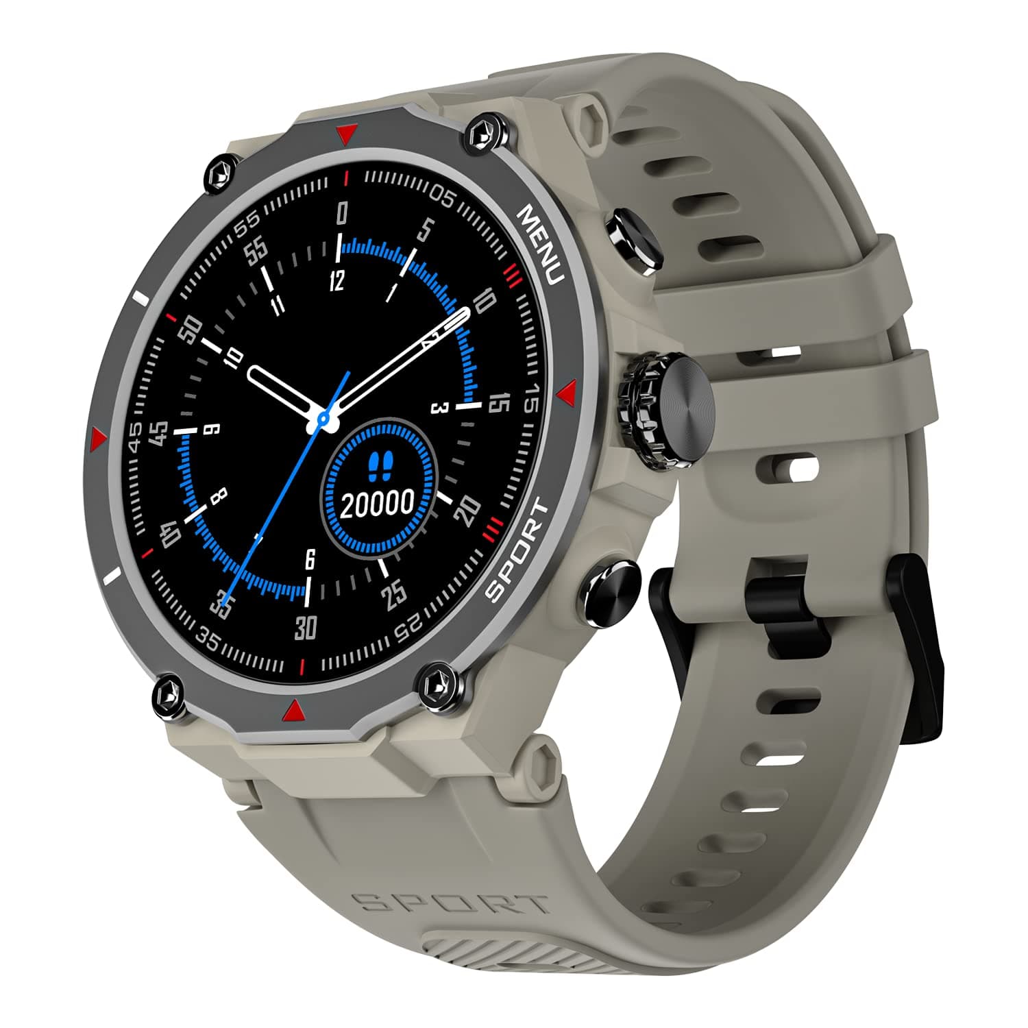 Noise Force Rugged 1.32" Bluetooth Calling Smart Watch at ₹1,799 (70% Off) - Amazon