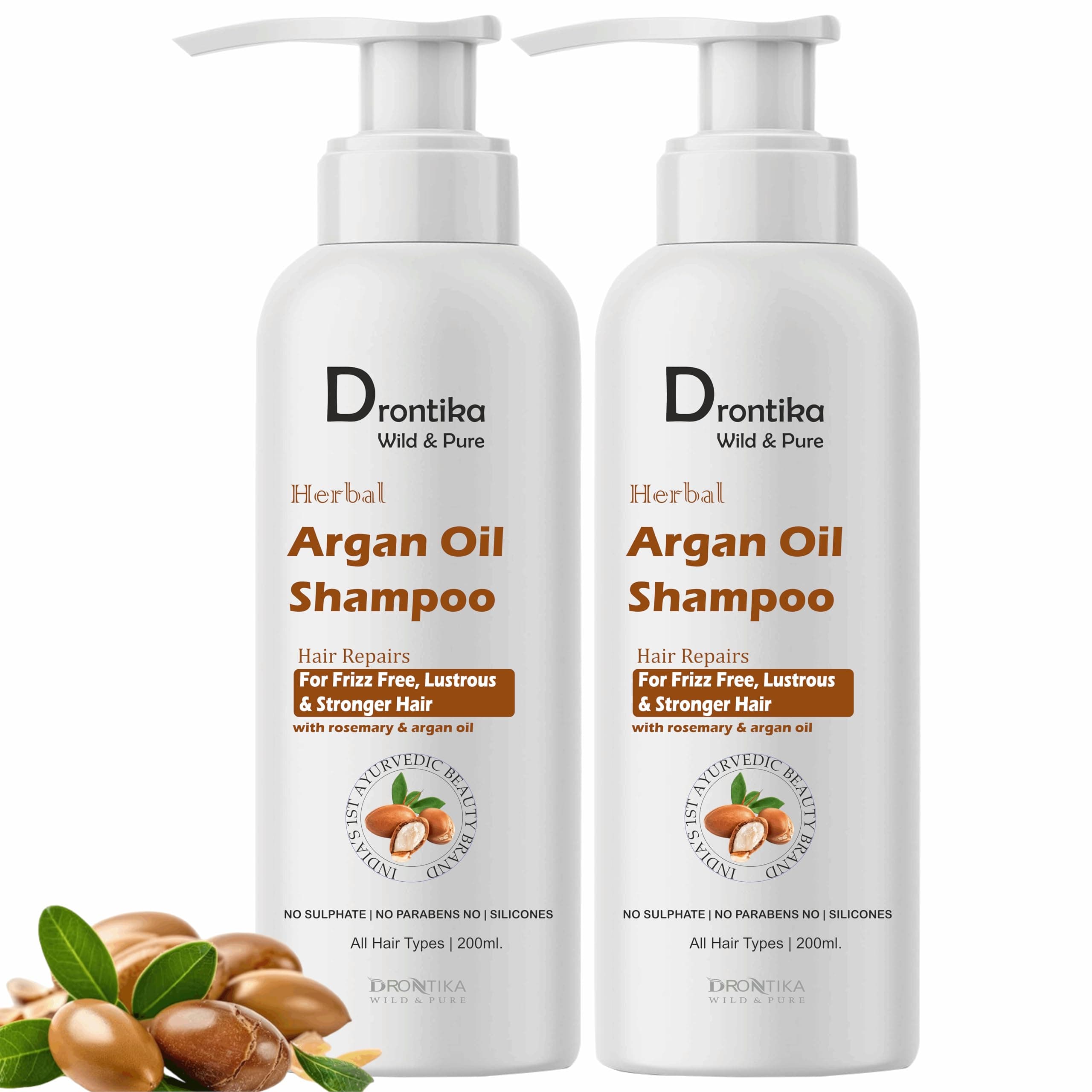 Drontika Wild & Pure Argan Ayurvedic Herbal Shampoo 100ml