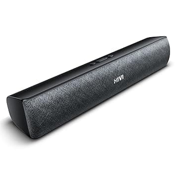 Mivi Fort Q18 Soundbar with 18W Bluetooth Speakers Soundbar, 2.0 Channel with 2 in-Built Full-Range Speakers, Multiple Input Modes, 6H Playt at ₹949 – Amazon