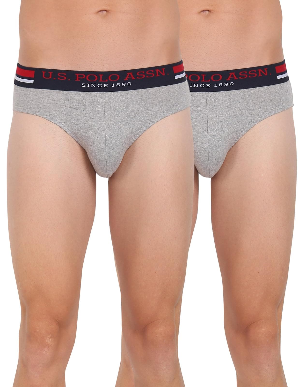 U.S. Polo Assn. Men's I006 Cotton Briefs (Pack of 2)