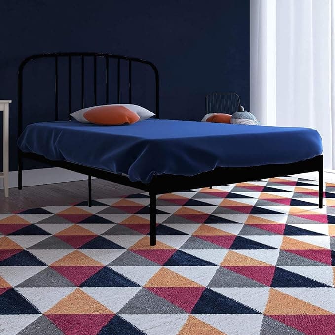 APRODZ Letitia Queen Size Metal Bed at ₹15,599 (32% Off) – Amazon