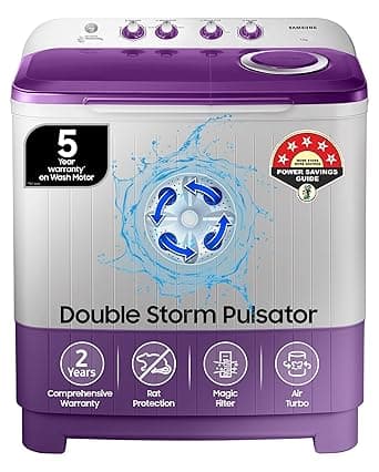 Samsung 7 kg, 5 star, Semi Automatic Top Load Washing Machin at ₹10870 – Amazon