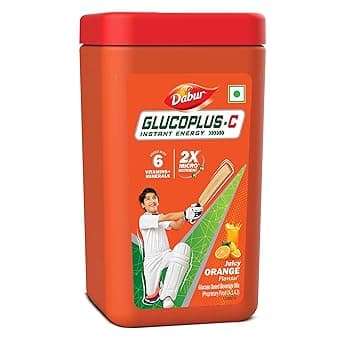Dabur GlucoPlus-C Instant Energy Drink 400g@ 113 – Amazon