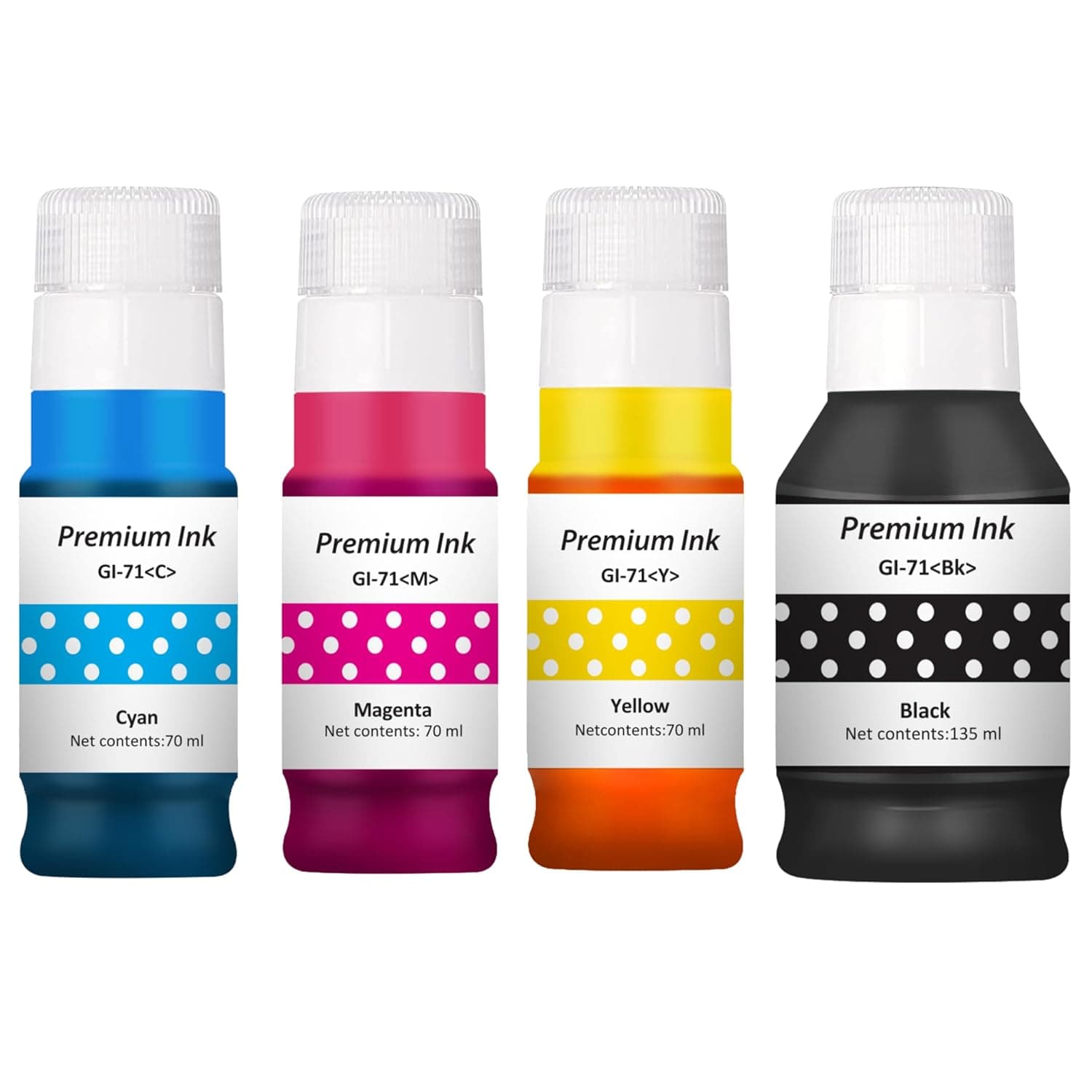 [Apply 2% Coupon] Needle GI71 Compatible Refill Ink | Made in India |for Canon Pixma G1020 G2020 G3020 G2060 G3060 G1737 G2770 G3770 G4770 G1730 G2730 G3730 Printers (CMY 70gms + K 135gms) at ₹285 (52% Off) – Amazon