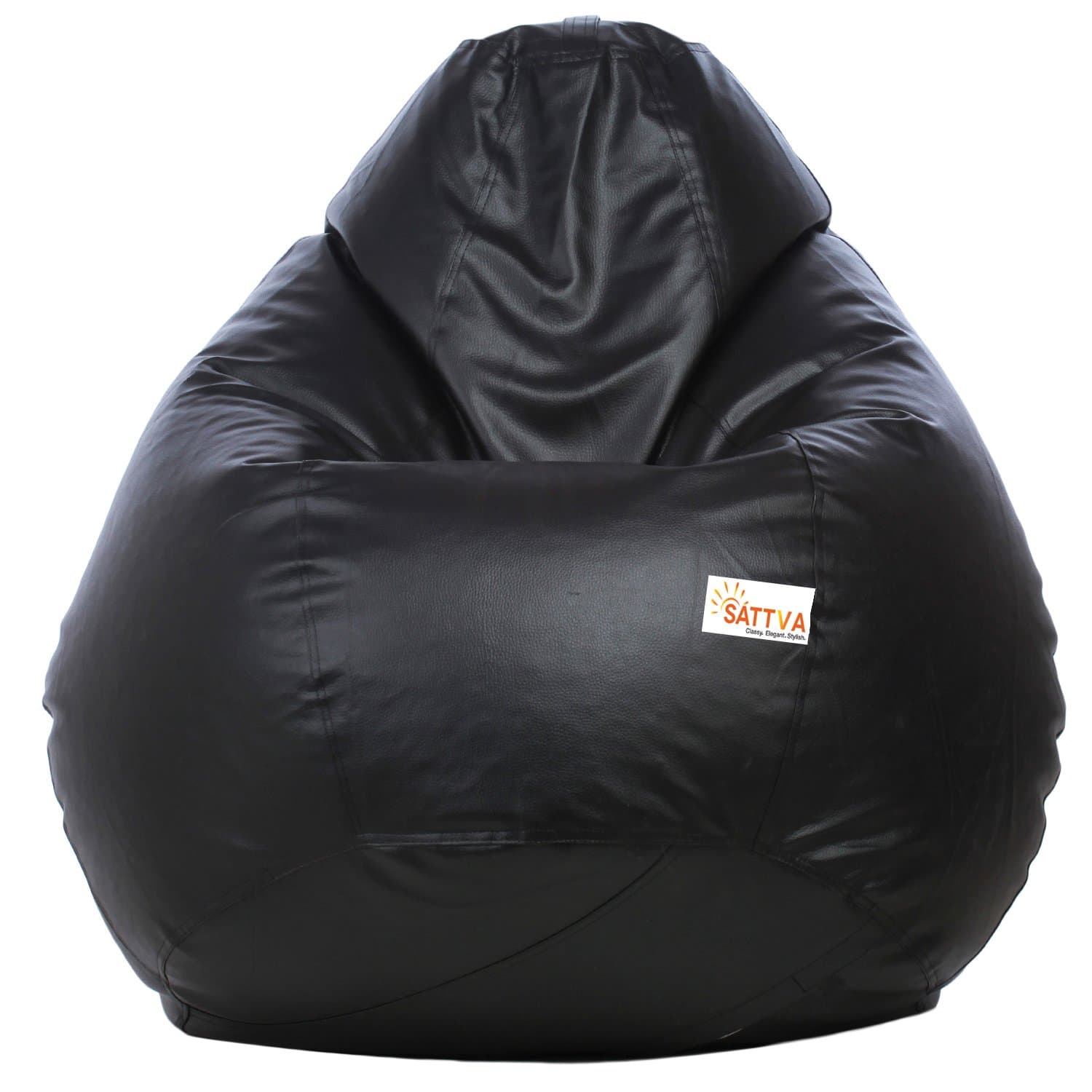 Sattva Classic Bean Bag Cover (Without Beans) for Living Room, XXL Size - Black at ₹560 (84% Off) – Amazon