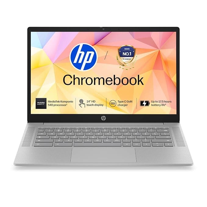 HP Chromebook 14 (Kompanio 540, 4GB LPDDR5, 128GB UFS) at ₹34,090 (43% Off) – Amazon