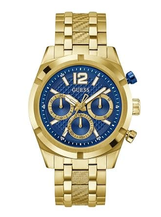 Guess Stainless Steel Analog Blue Dial Men's Watch at 8528. – Amazon