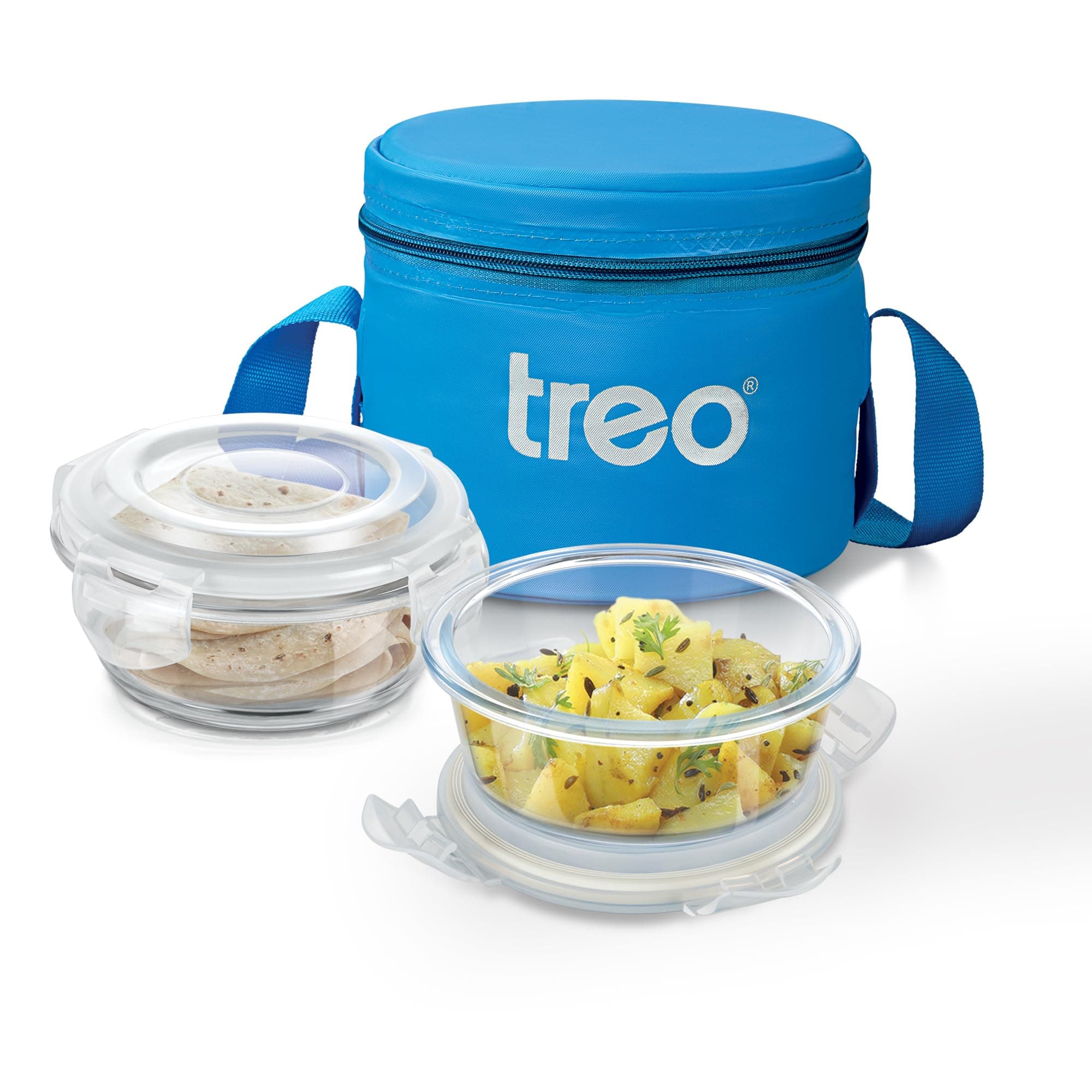 Treo by Milton Sky Lite Horizontal Tiffin, 2 Containers 400ml at ₹390 (56% Off) – Amazon