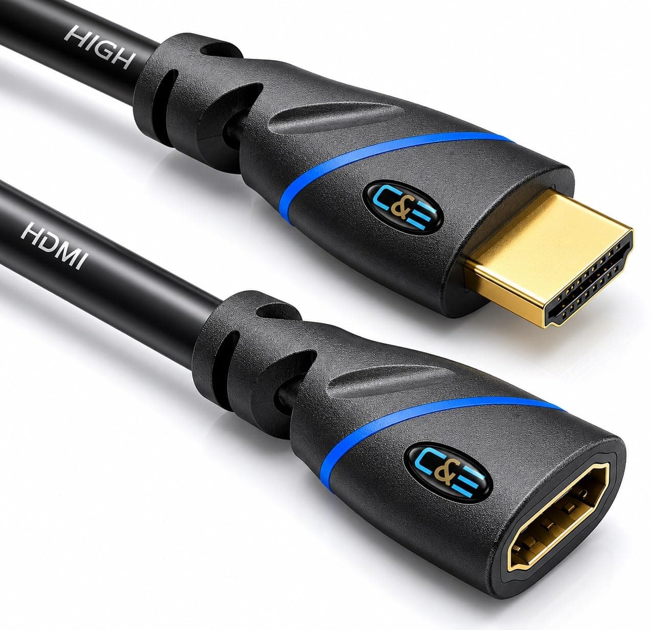 C & E 12 Feet [PACK OF-3] HDMI Extension Cable 4K HDMI Extender Male to Female Compatible with Various Devices - 3.7 Meter at ₹199 (93% Off) – Amazon