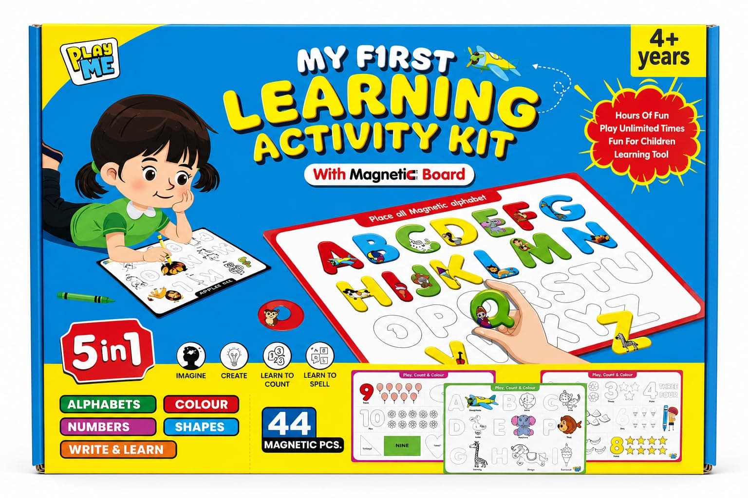Negi Creative Magnetic Letters and Numbers Educational Learning Toy Set for Kids
