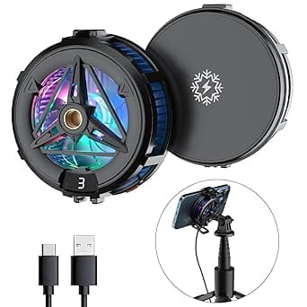 MOBILIFE Magnetic Phone Cooler for Gaming, Semiconductor Cooling Fan with 3 Modes & LCD Display, Mobile Cooler for iPhone 12/13/14/15/16/17, at ₹949 – Amazon