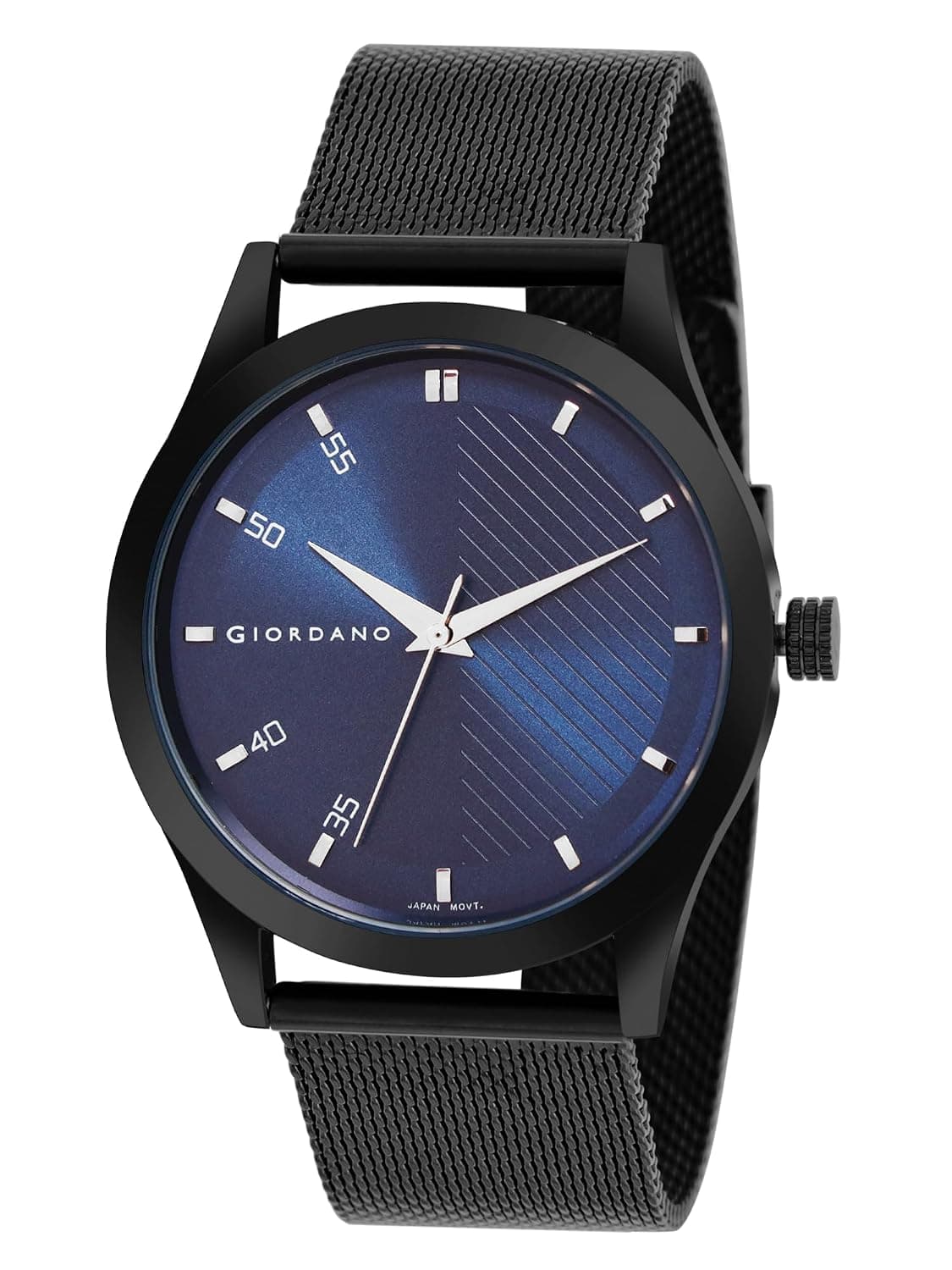 Giordano Analog Watch for Men — Metal Strap, Water Resistant (GZ-50110)