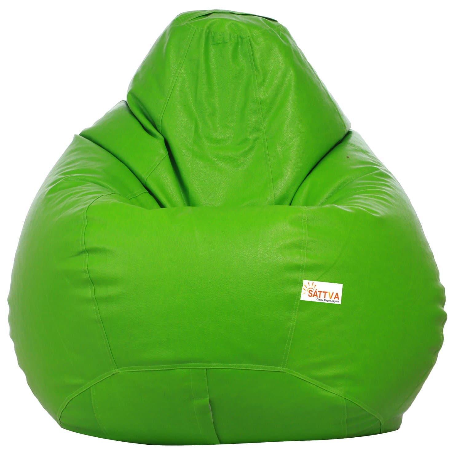 Sattva Classic Teardrop Shape Bean Bag Cover Without Beans XXXL Size - Neon Green at ₹836 (81% Off) – Amazon