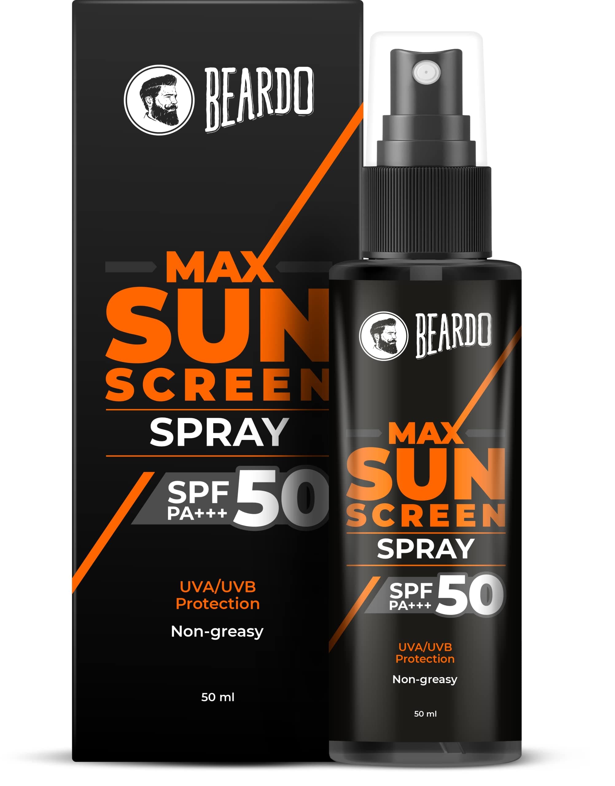 Beardo Max Sunscreen SPF 50 PA+++ Spray for Men, 50ml