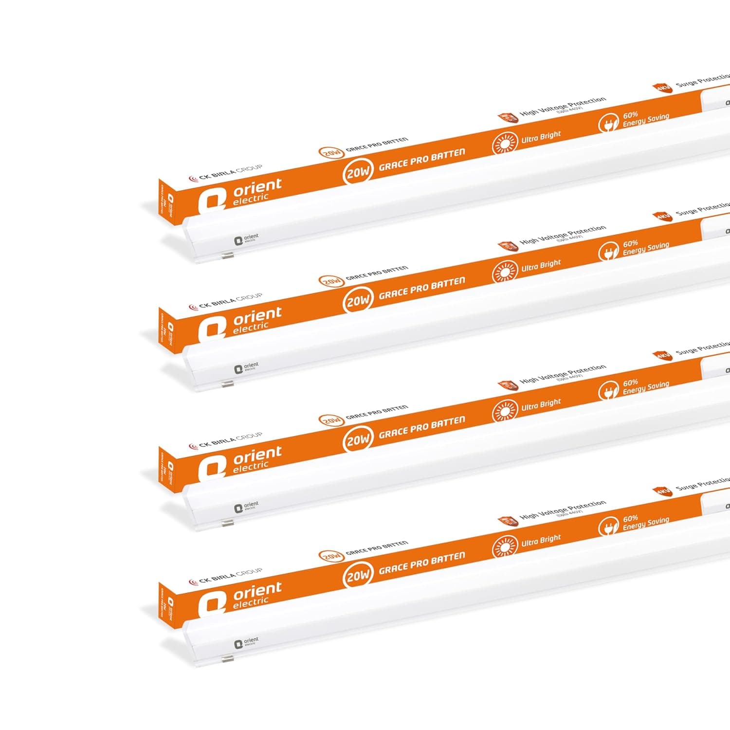 Orient Electric Grace Pro 20W LED Batten — 2000 Lumens Bright Tube Light