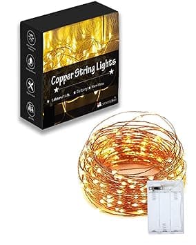 Homesake 50 LED Fairy Lights for Room Decoration Battery Operated String Lights for Home Decor, Diwali Decoration for Home, Festive Decor, L at ₹119 – Amazon
