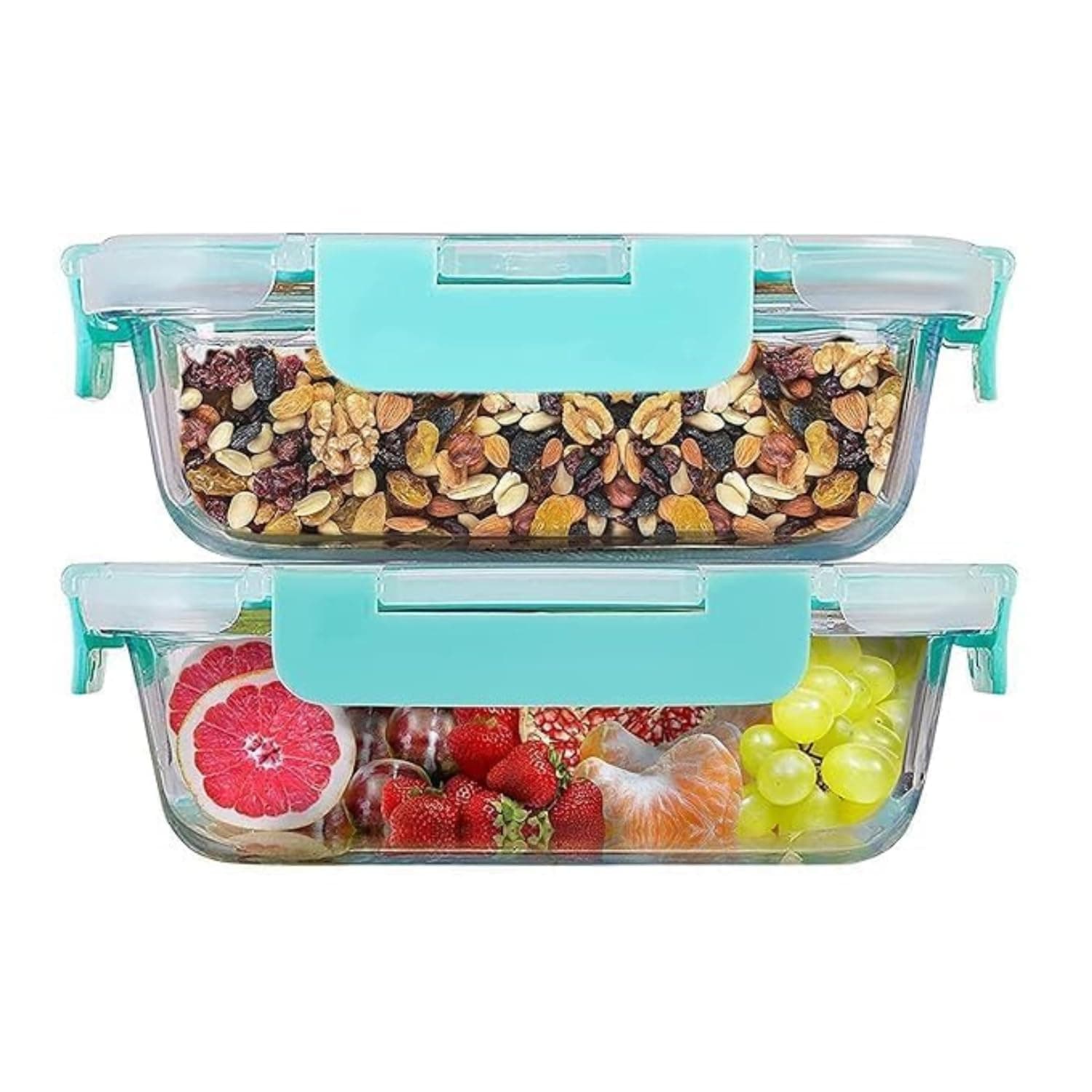 SIMPARTE 370ml Rectangular Borosilicate Glass Food Storage Container at ₹333 – Amazon