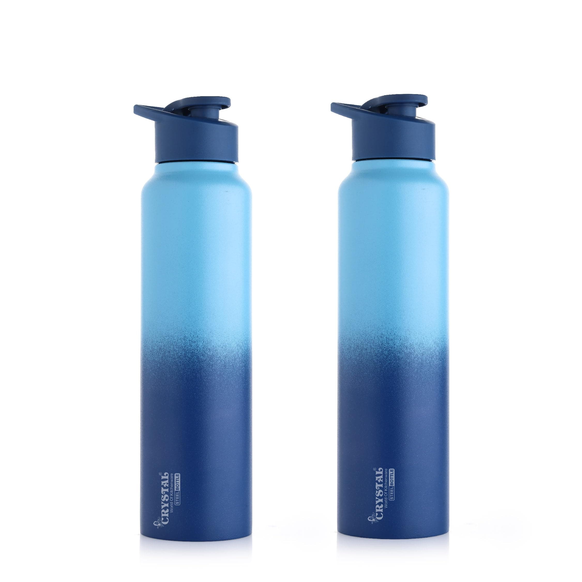 Crystal Aqua 1000 Stainless Steel Water Bottle, 1 Litre
