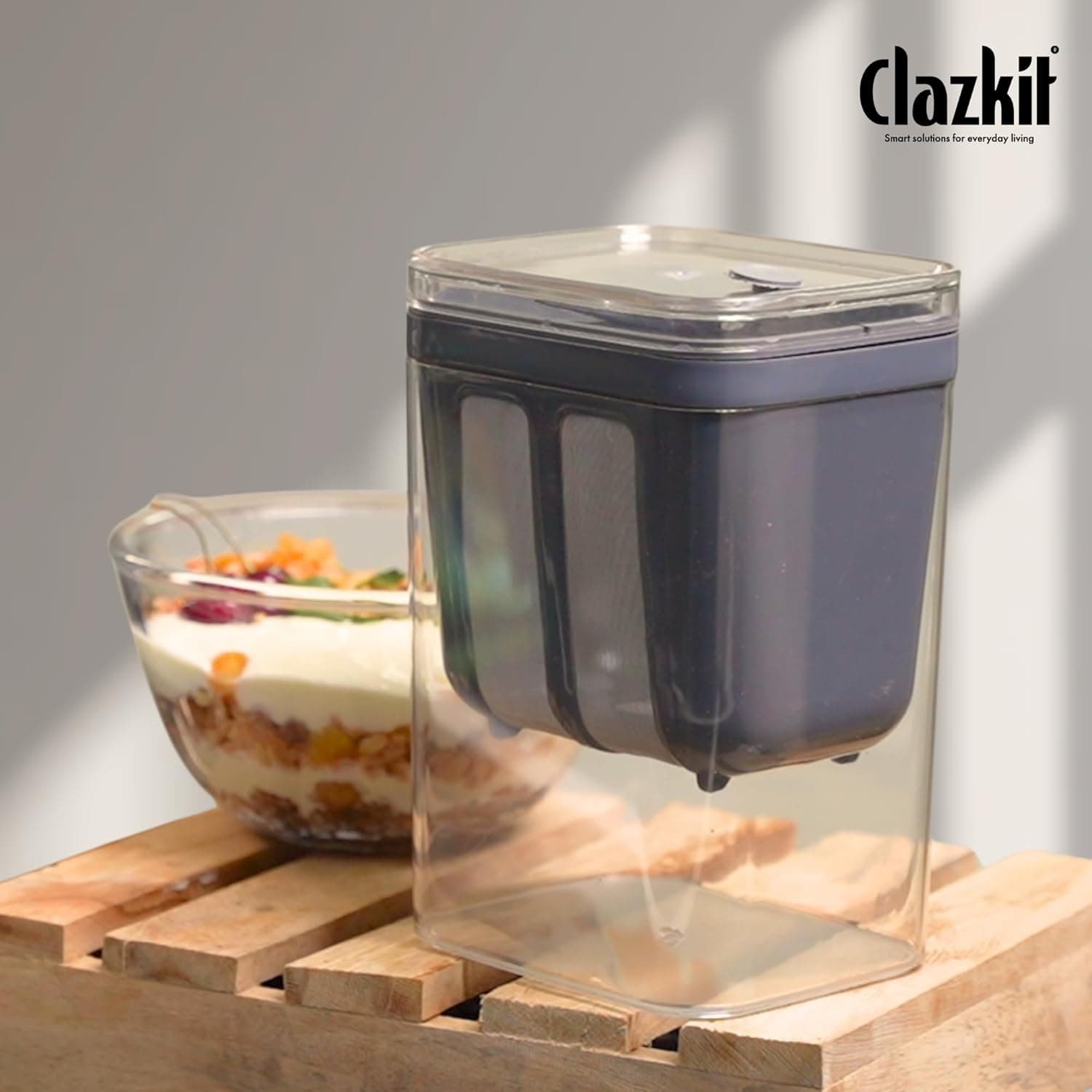 Clazkit Hung Curd Maker & Greek Yogurt Strainer 1400ml at ₹266 (73% Off) – Amazon