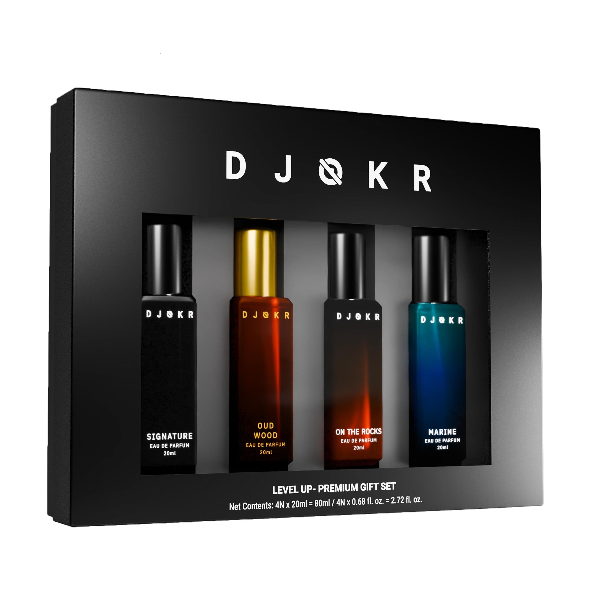 Djokr Perfume for Men, 4x20ml Gift Set, Eau De Parfum