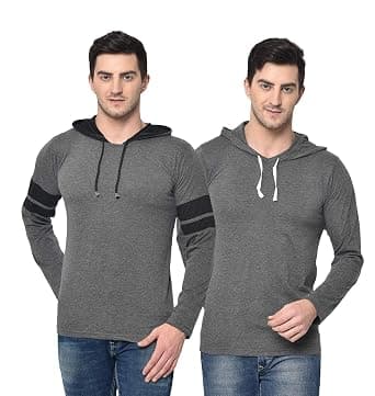 Mack Jonney Men's Classic Fit Hooded T-Shirt (Set of 2) T_12_0002-P – Amazon