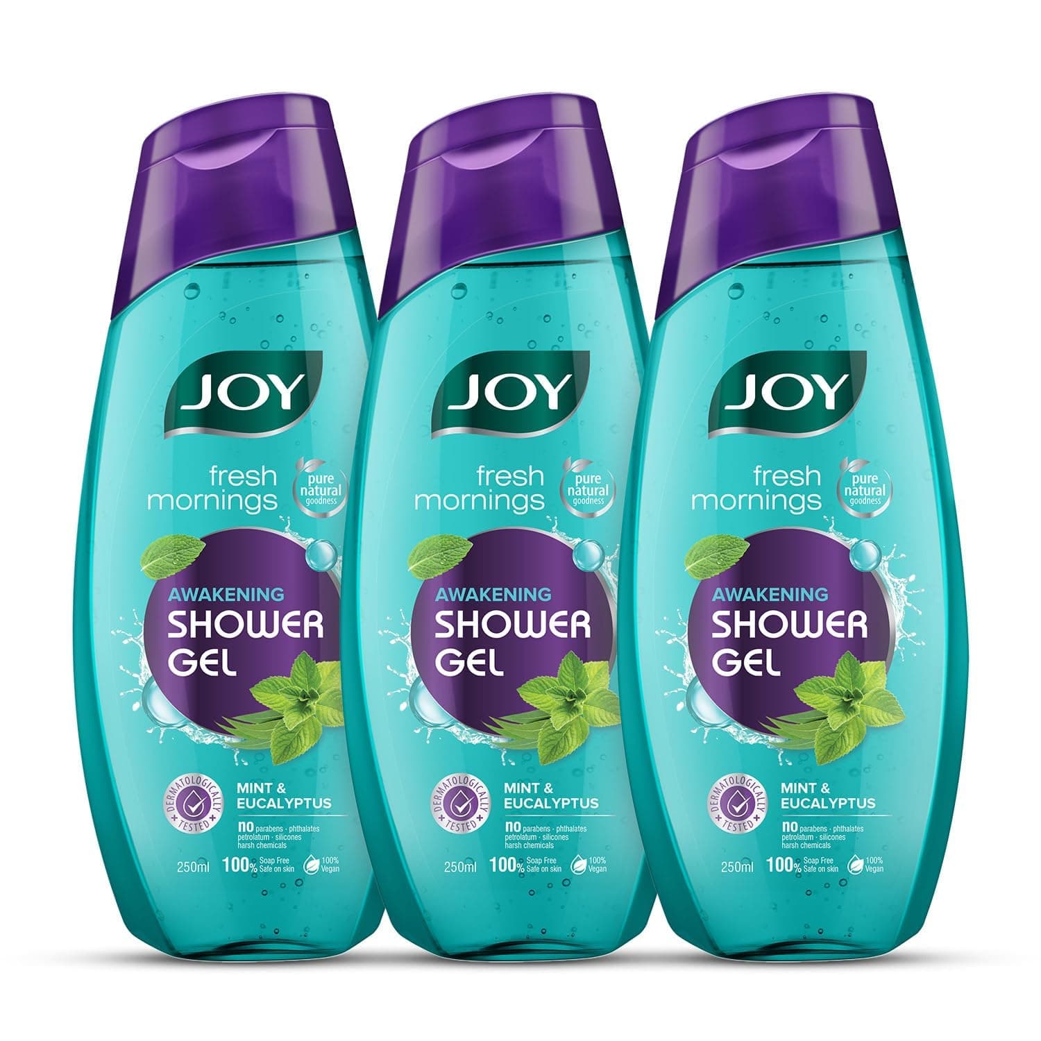 Joy Cooling Mint Shower Gel Body Wash, 250ml Pack of 3 at ₹269 (61% Off) – Amazon