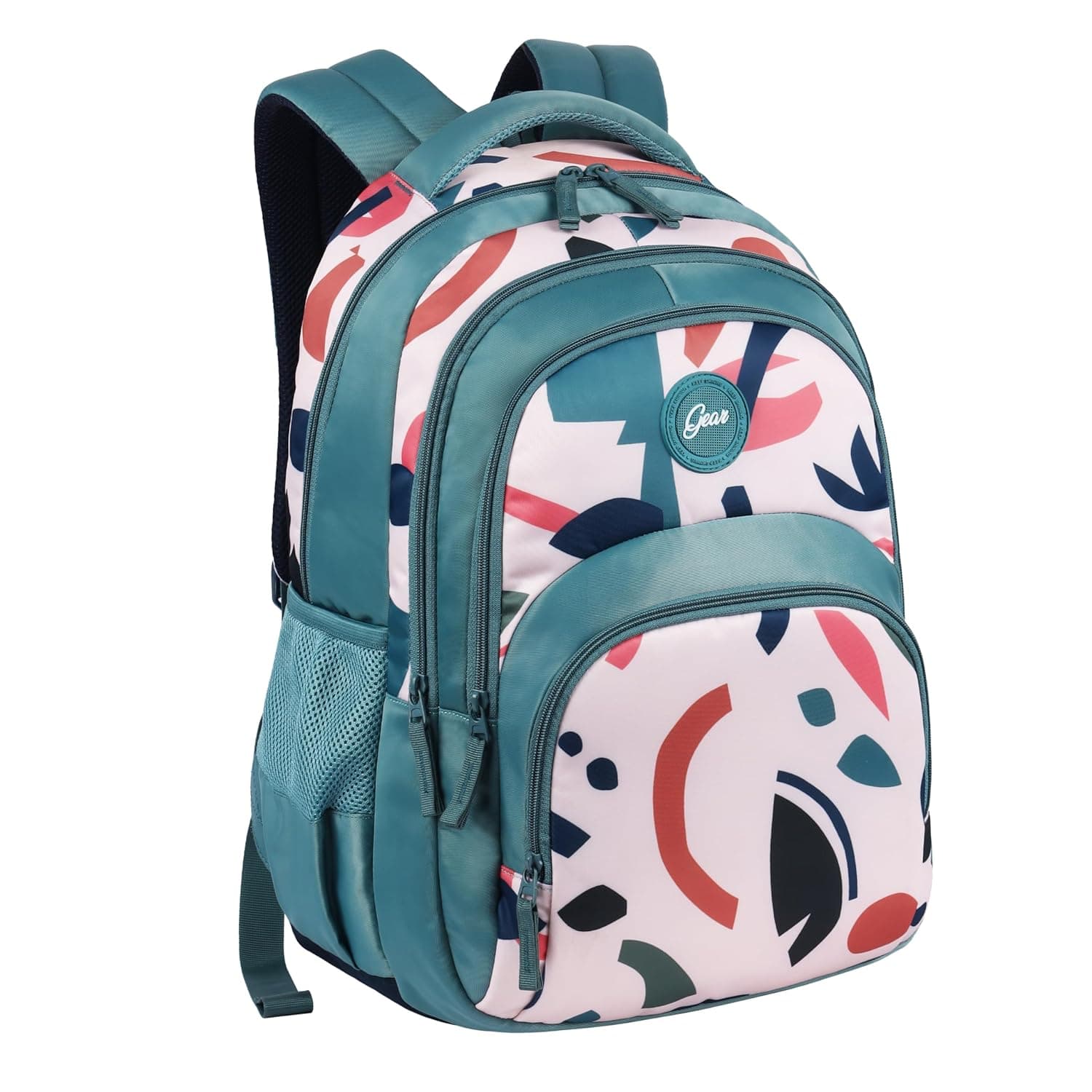 Gear Diva 33L Water-Resistant School Backpack — 4 Compartments, Kids & Girls Daypack (Green)