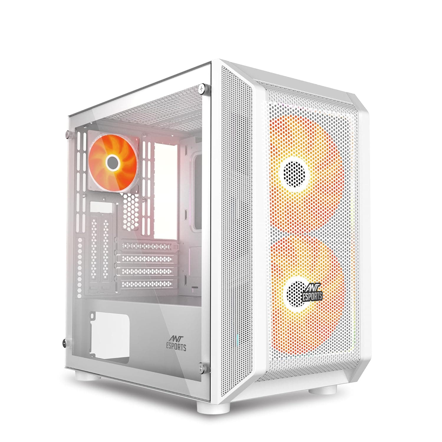 Ant Esports 200 Air Mini M-ATX Computer Case/Gaming Cabinet - White | Support M-ATX, ITX | Pre-Installed 2 x 200 mm ARGB Front Fans at ₹2606 (50% Off) – Amazon