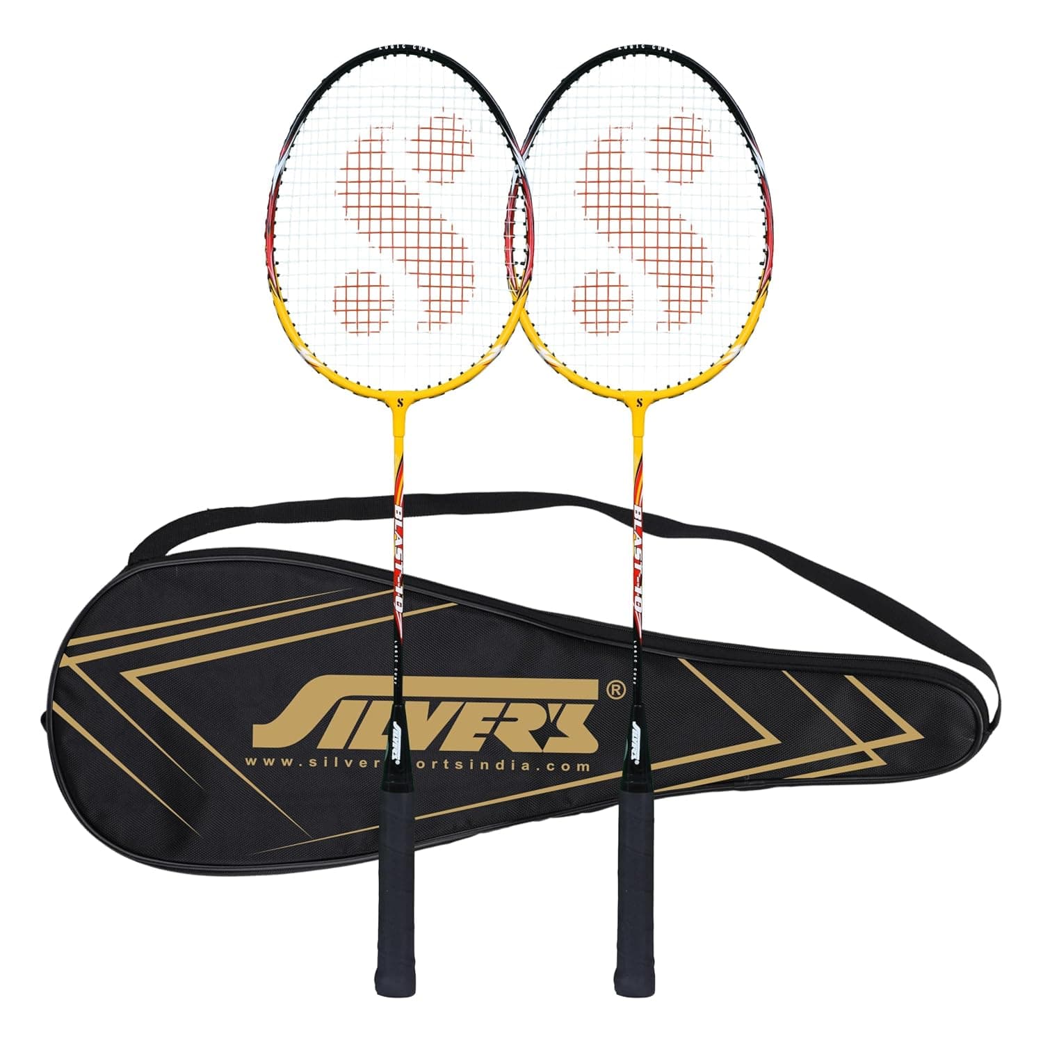 Silver's Aluminium Blast Badminton Kit (2 Racquets with Full Cover)(Yellow/Black) at ₹218 (76% Off) – Amazon