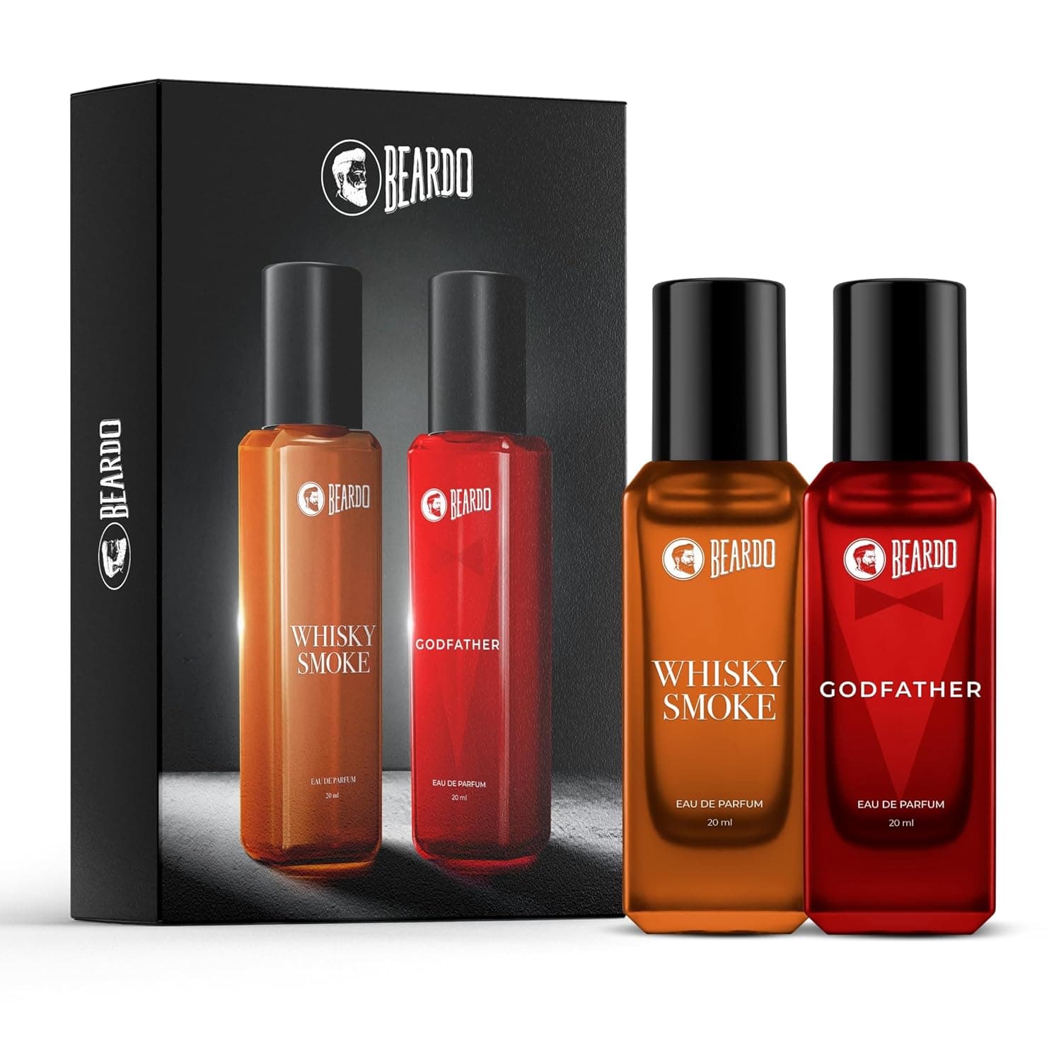 Beardo Whisky Smoke & Godfather Perfume Combo for Men