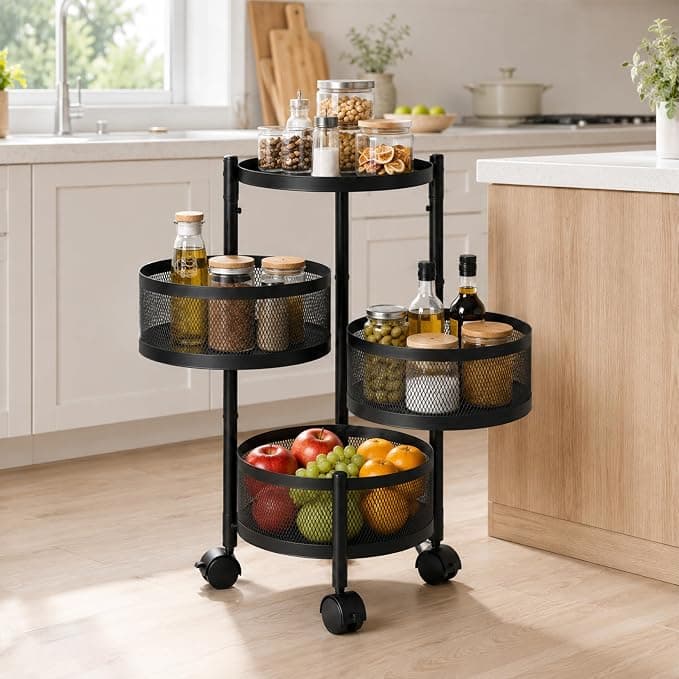 Lifelong 3-Tier Multipurpose Organizer Cart with Wheels