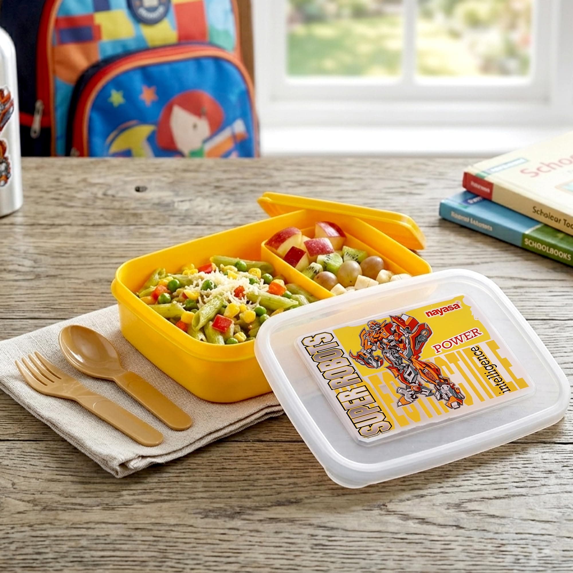 Nayasa Ninja 2-Compartment Kids Lunch Box