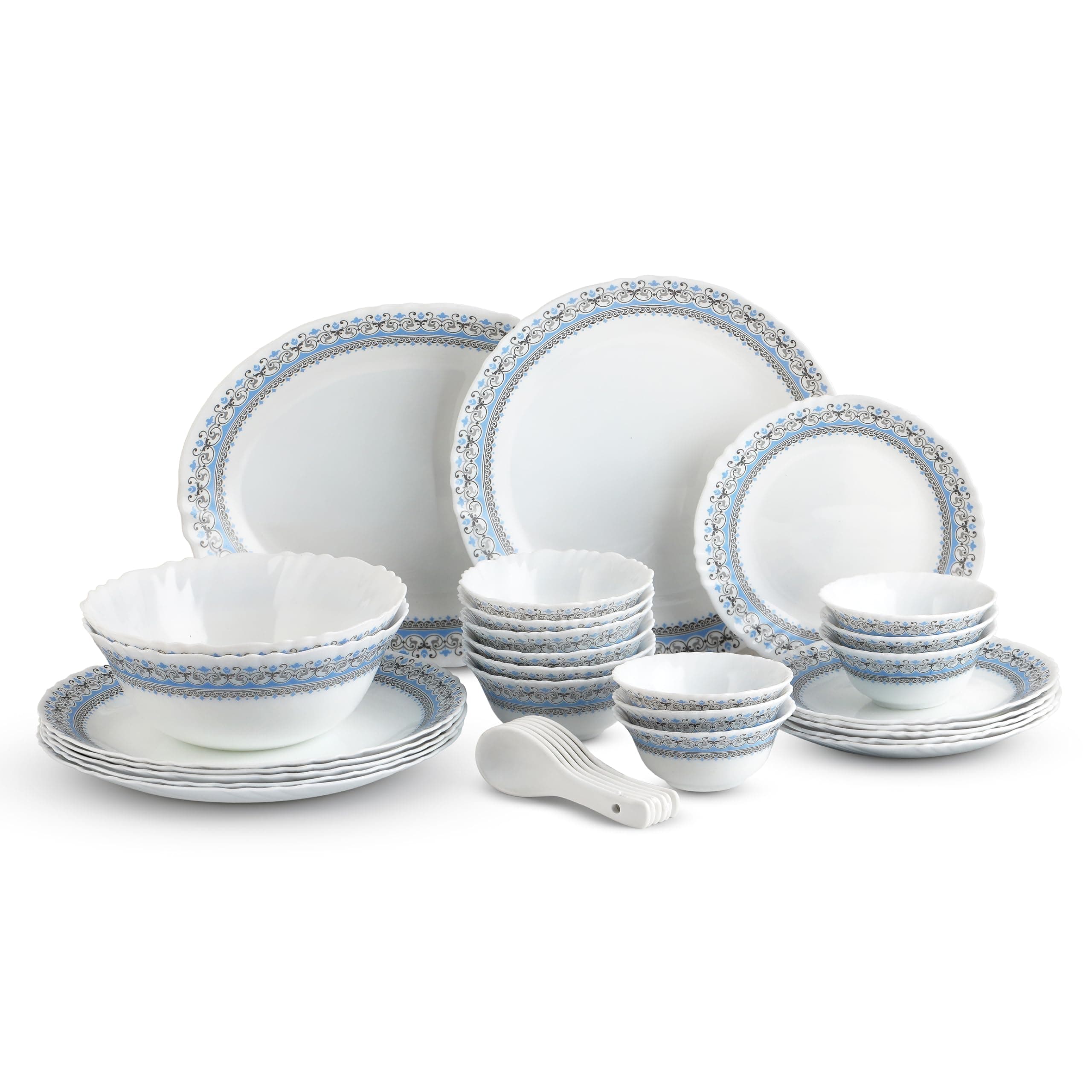 CELLO Aurum Imperial Plus Opalware Dinner Set (33 Pcs) at ₹1799 – Amazon
