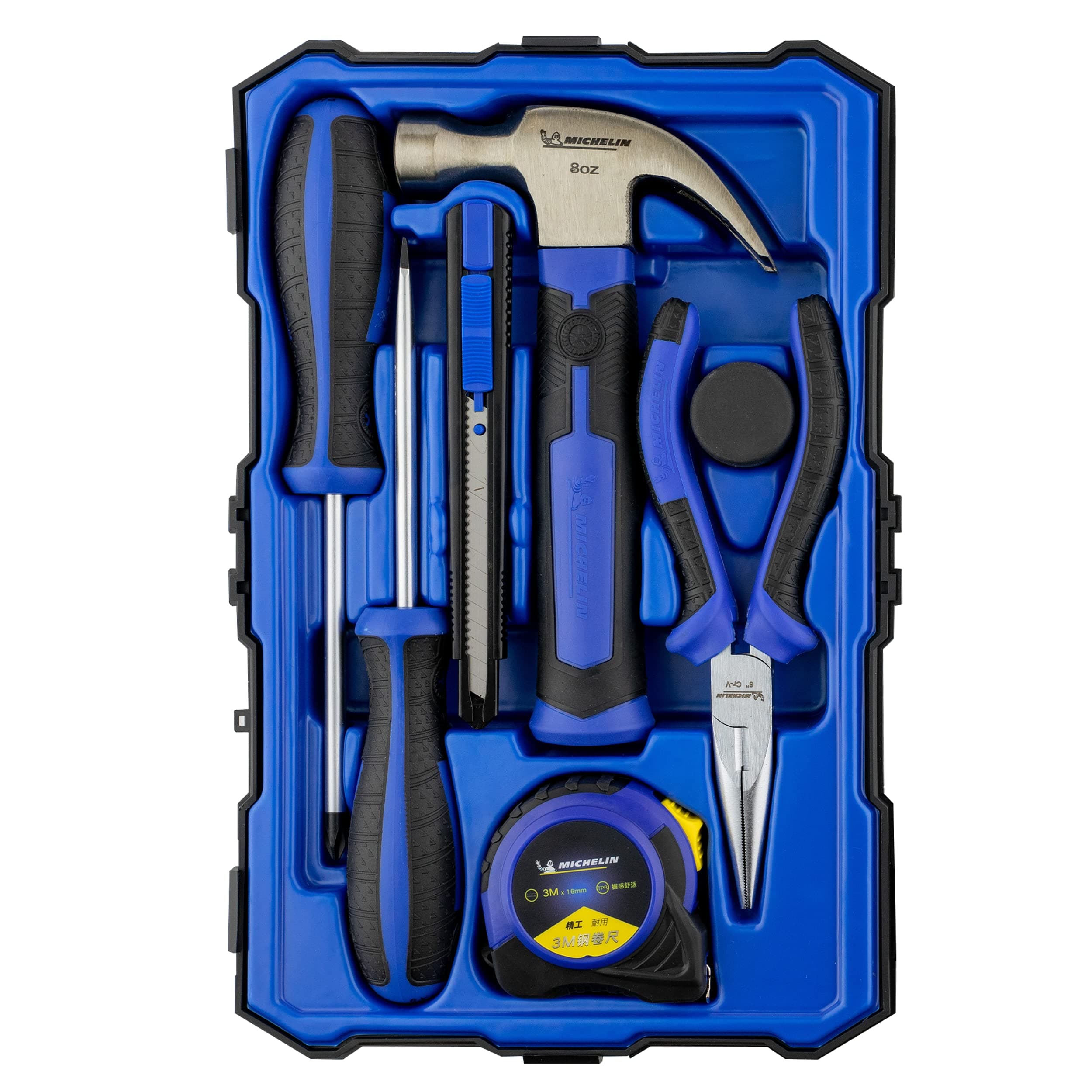 MICHELIN 8-Piece Hand Tool Set for Home Use