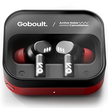 GOBOULT Newly Launched Tenet Pro with ANC TWS Earbuds, 75H Playtime, Amp App Support, 32dB ANC, Quad Mic ENC, Dual Device Pairing, 13mm Driv at ₹1699 – Amazon