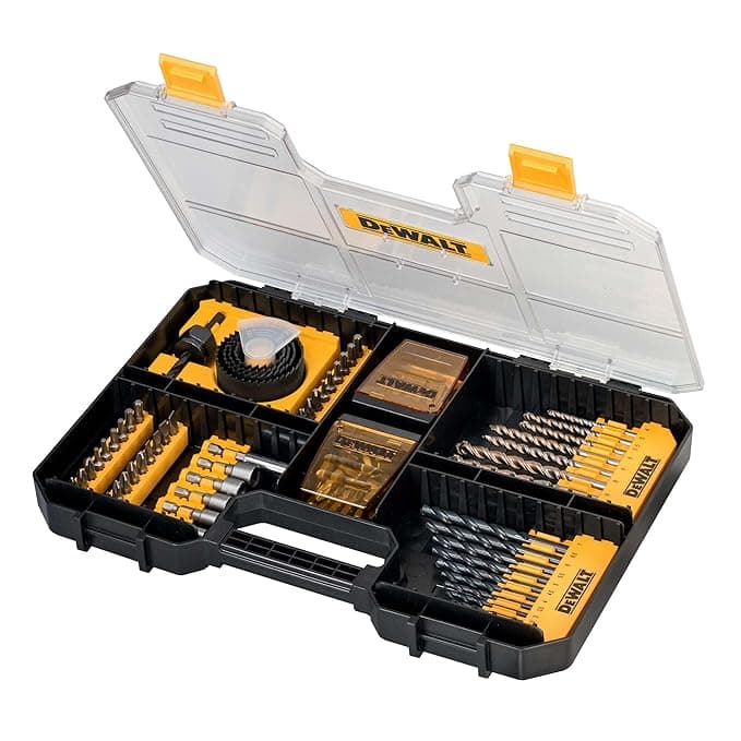 DEWALT DT71569 100-Piece Drill & Screwdriver Bit Set (T-STAK Drawer) at ₹4,264 (35% Off) – Amazon