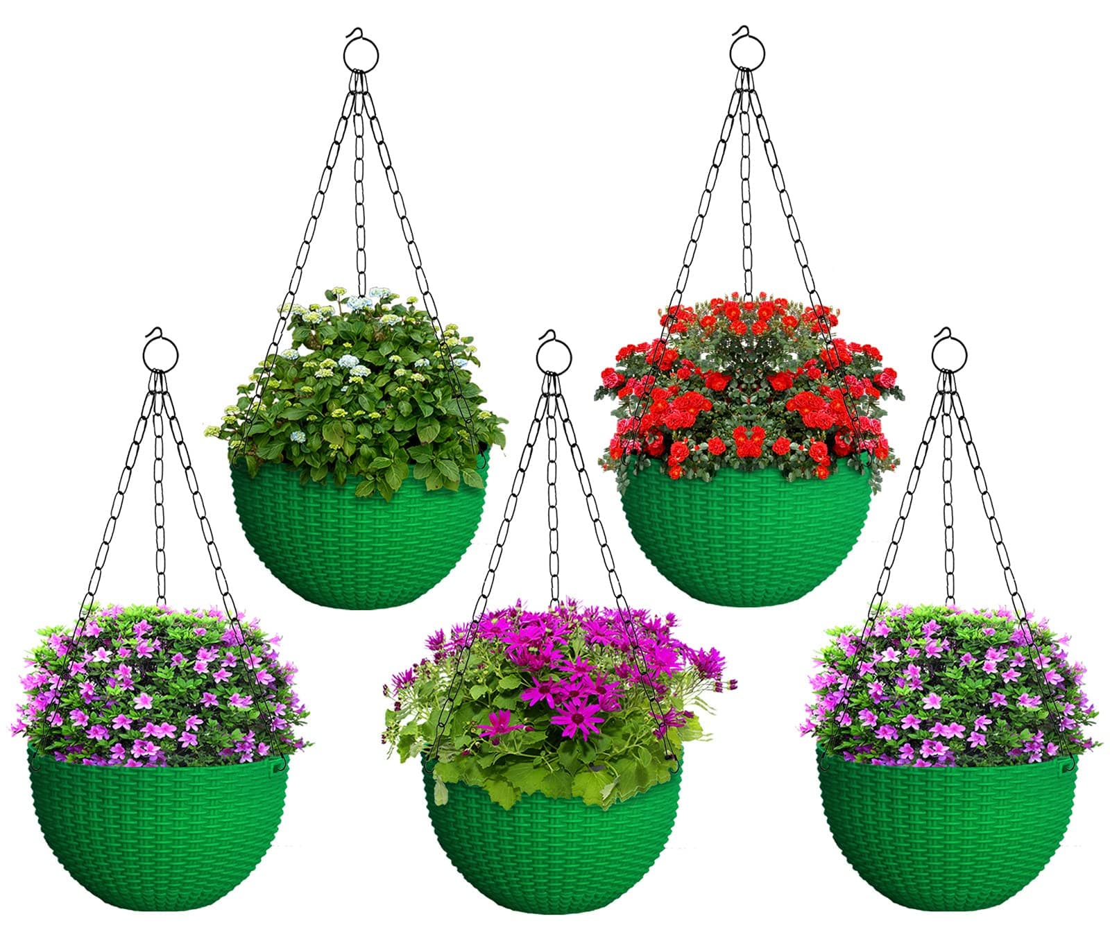 Heat Home Hanging Flower Pot for Balcony Railings