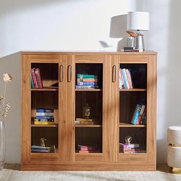 Home Centre 3-Door Book Cabinet @6999 With ICICI CC. – Amazon