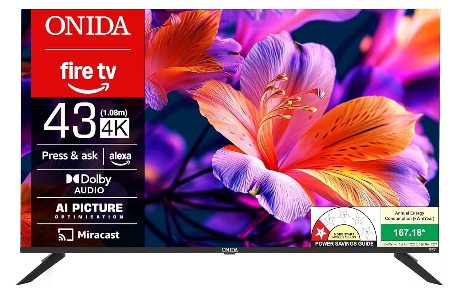 Onida 108 cm (43 inch) Ultra HD 4K Smart LED Fire TV 43UFD – Amazon